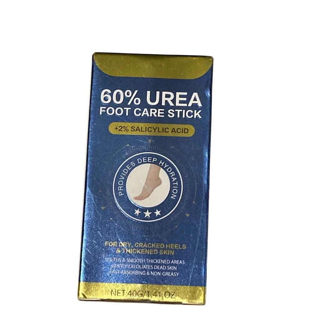 60% Urea & 2% Salicylic Acid Foot Care Stick, Moisturizer for Dry, Cracked Skin